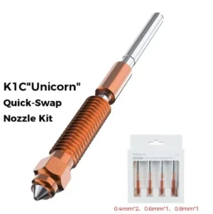 Unicorn Nozzle para K1 Max 0.2 creality