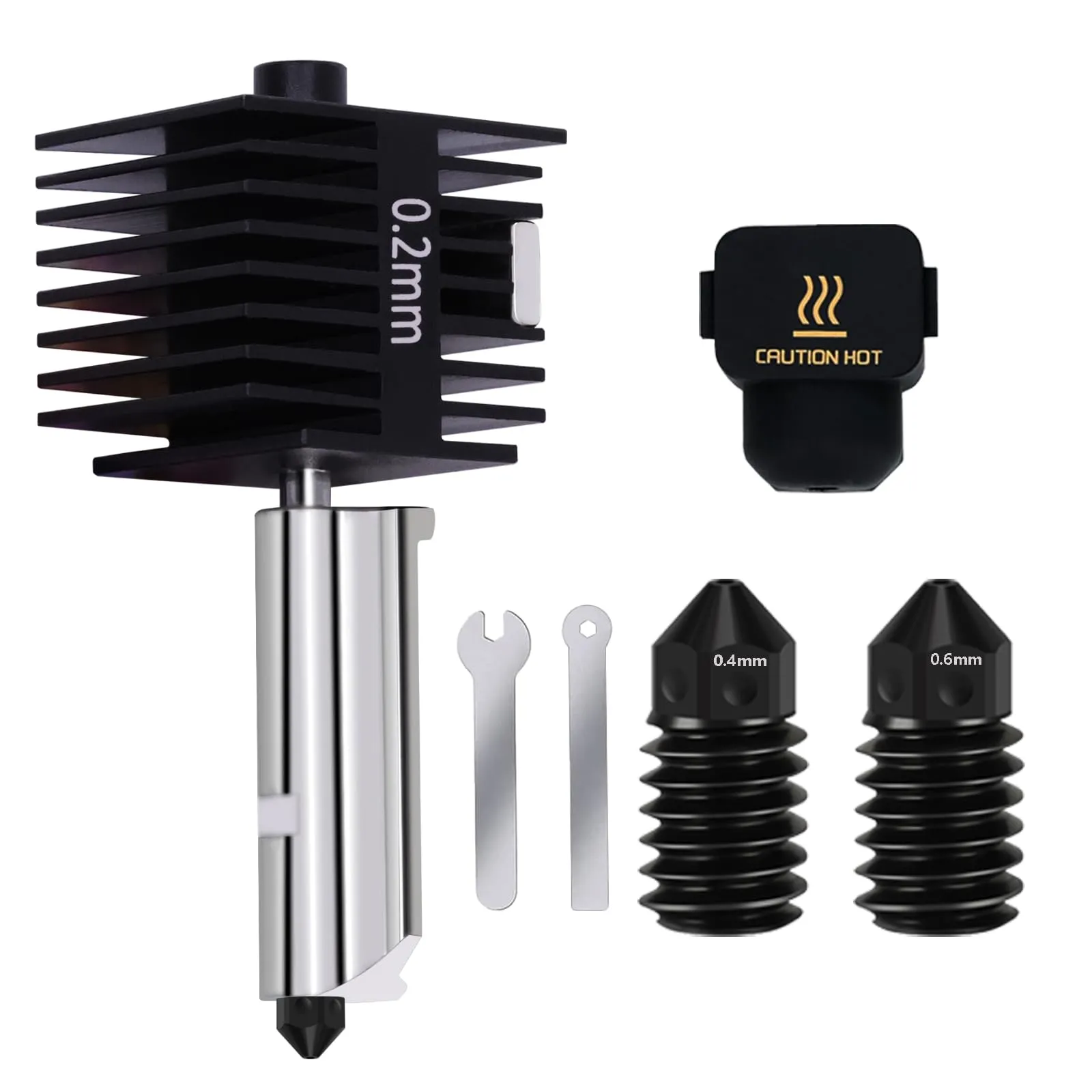Boquilla 0.2 Bambu lab A1 hotend con silicón