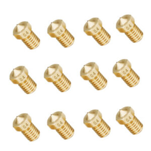Boquilla V6 de latón 0.4 mm para filamento de 1.75 mm — por pieza