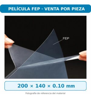 Película FEP 200 × 140 × 0.15 mm para impresoras 3D de resina — unidad — vista 1