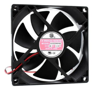 Ventilador axial 9225 JL9225H24S — 92 × 92 × 25 mm, 24 V, 0.30 A, 2 pines