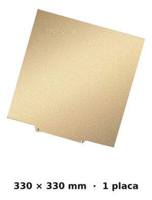 Placa PEI 330 × 330 mm texturizada para Elegoo Neptune 4 Plus / 3 Plus y QIDI X-Max 3