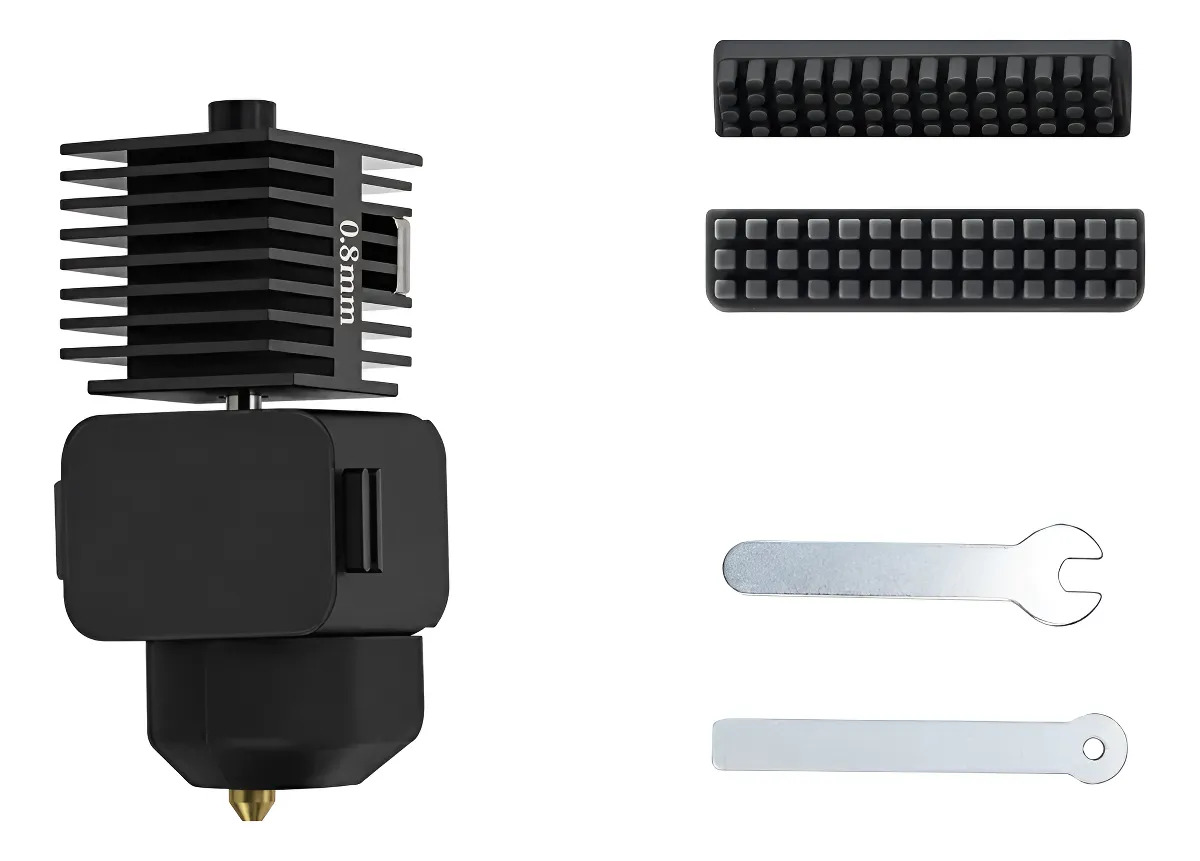 Boquilla 0.8 Bambu lab A1 hotend con silicón