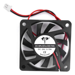 Ventilador axial 6010 de 24 V para impresora 3D — 60 × 60 × 10 mm, 2 hilos, conector JST