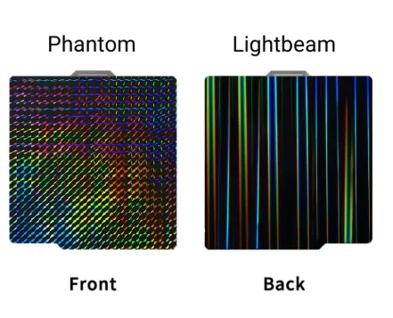 Placa de impresión PEY doble cara Phantom / Lightbeam 257 × 257 mm para Bambu Lab A1, P1S y X1C