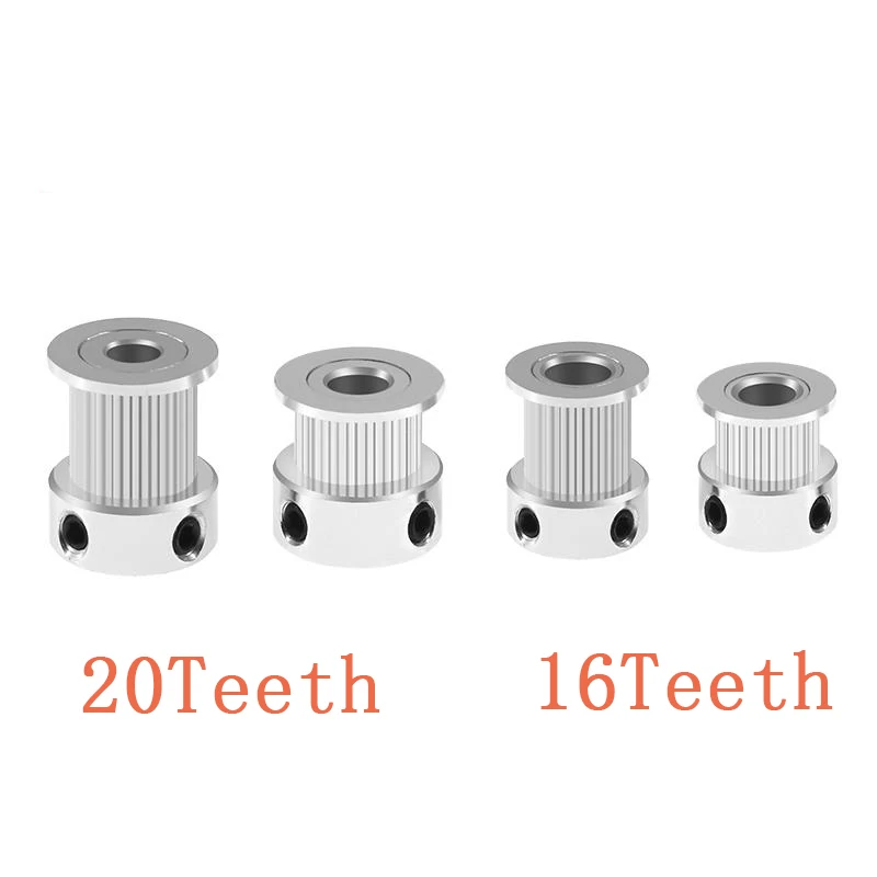 Polea GT2 para motor — 16 dientes, banda 6 mm, eje 5 mm